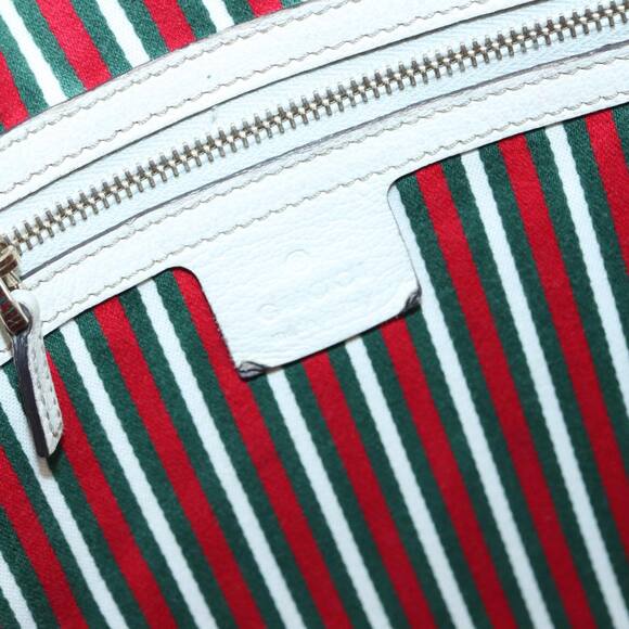 GUCCI Horsebit Shoulder Bag Leather Beige Gold - Picture 10 of 16